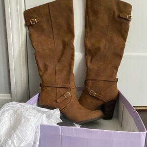 Steve madden light brown tall boots